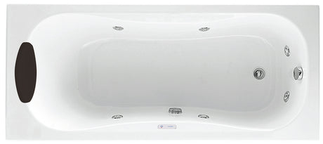 Alva Spa Whirlwanne Körperform 180x80cm, System Basic, Weiß - AQWWSPK180B