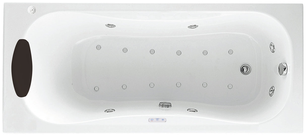 ALVA Spa Whirlwanne Körperform 180x80cm, System Plus, Weiß