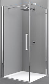 NOVELLINI Novellini Passion Seitenwand f. Pendelt. 87-89/200cm, chrom, ESG  – BPPADUNSW3FPT