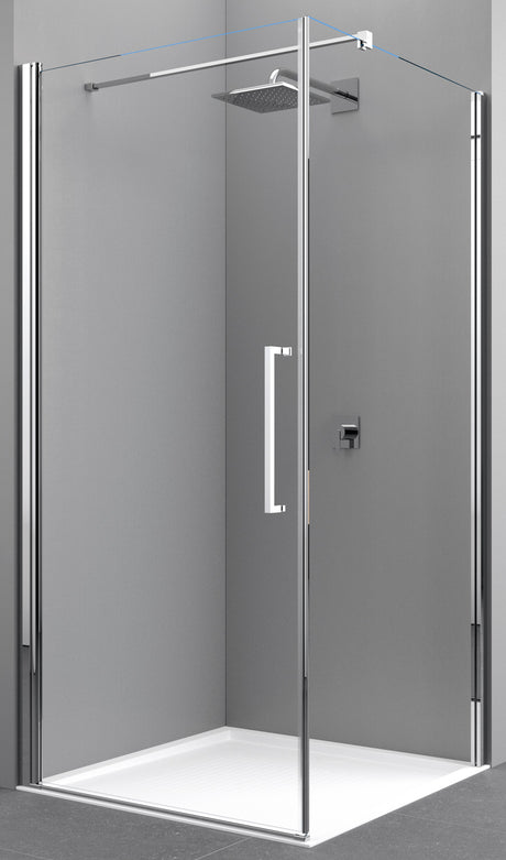 NOVELLINI Novellini Passion Seitenwand f. Pendelt. 87-89/200cm, chrom, ESG  – BPPADUNSW3FPT