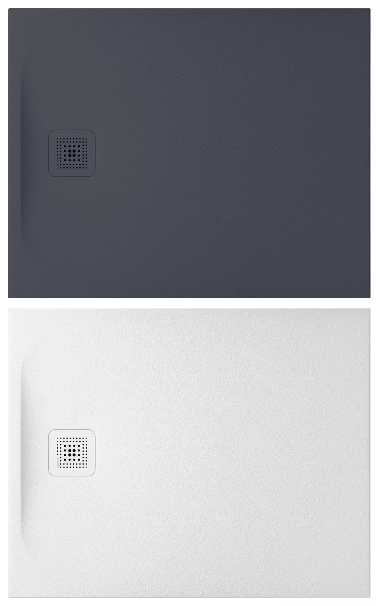 LAUFEN Laufen Passion Duschwanne aus Marbond 120 x 80 x 3,3cm,Ablauf kurze Seite,weiß   – BPPABTL120.80W