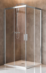 Alva Amoa 1.0 Eckeinstiegshälfte li 87,6-90,1/200cm,m. ACS, Silber HGL, ESG - AQDUAMEH90LE