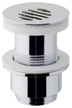 Alva Varia Ablaufventil 5/4" offen fr HWB, Chrom - AQARVAAV3