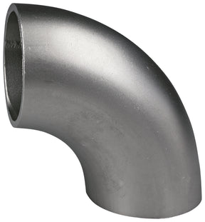 ALVA Edelstahlrohrbogen geschw. DIN 2605 V1.0 EN10253/4 304/304L, 3D/90 Gr. 33,7x2,0mm