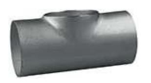 Alva Edelst.T-Stueck ausgehalst 304L 129.0x2.0mm - ETA2-129/2