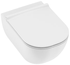 Alva Idea Wand-WC Tiefspüler spülrandlos, Weiß - AQKEIDWWCTS
