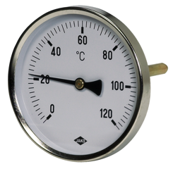 Alva Bimetalltherm. Fig.2611,1/2" hinten 80mm Dm.Schaftl.45mm 0-120 - AL2611-805