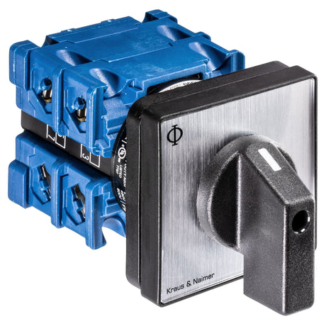 KRAUS&NAIMER Ausschalter,1polig,60°,4-Lochbefestigg. Ith=20A, P=5,5 kW(AC3,400V AC),2x2,5 mm²   – 70012755