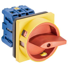 KRAUS&NAIMER Not-Aus-Schalt.3pol.4Loch-Frontbef.64x64 Ith=25 A,P=7,5 kW(AC23B,400V AC),6 mm²   – 70010033