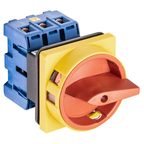 KRAUS&NAIMER Not-Aus-Schalt.3pol.4Loch-Frontbef.64x64 Ith=40 A,P=20 kW(AC23B,400V AC), 25 mm²  – 70012701