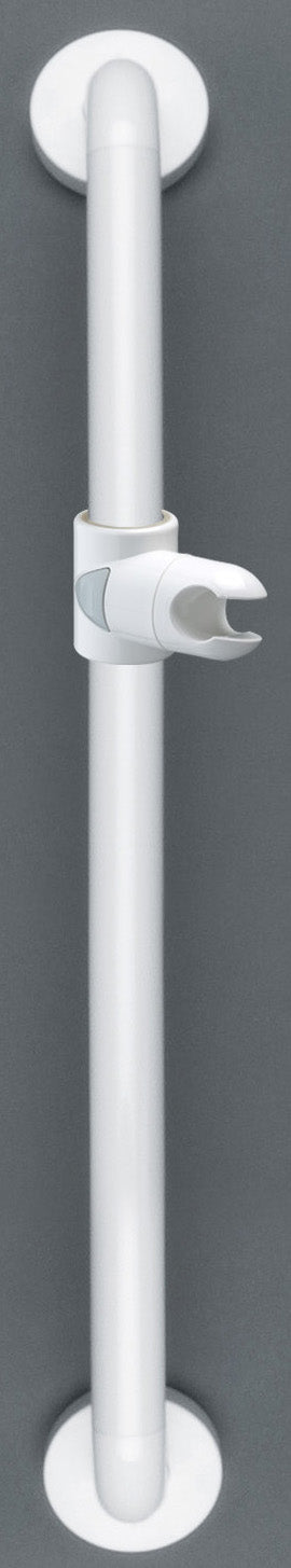 Alva Varia Brausestange 80cm mit Brausehalter, Weiß - AQBFVABS80W