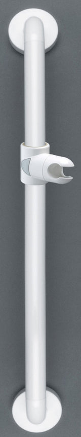 Alva Varia Brausestange 80cm mit Brausehalter, Weiß - AQBFVABS80W