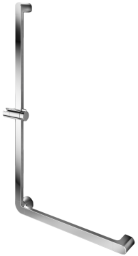 Alva Varia Haltegriff 90 mit Brh. 120x70cm, bis 130kg, Aluminium Chrom - AQBFVAHG90.3AC