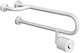 Alva Varia Sttzgriff 64cm mit Toilettenpapierhalter, bis 100kg, Weiá - AQBFVASGRH64W