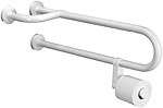 Alva Varia Sttzgriff 74cm mit Toilettenpapierhalter, bis 100kg, Weiá - AQBFVASGRH74W
