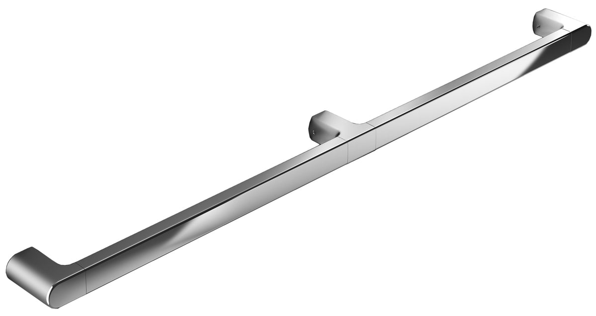 Alva Varia Wandhandlauf m. T-Winkel 115cm, bis 130kg, Aluminium Chrom - AQBFVAWHL115AC