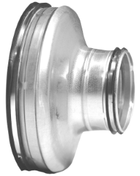 ALVA Reduktion verz.Blech DN125/100 mit Lippendichtungen