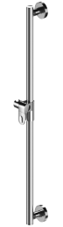 Alva Varia Brausestange 80cm mit Brausehalter, Chrom - AQBFVABS80C