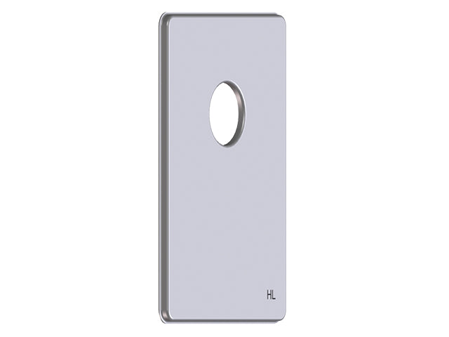 HUTTERER & LECHNER HL04000.4E Abdeckplatte Edelstahl mit Einzelöffnung  – HL04000.4E