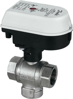 Alva Motorkugelhahn 3/4" 3-Weg 230V m.Hilfskontakt, kvs 8,3 max. 110C - ALMKH3.3/4