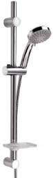 Alva Varia Brausestangenset 70cm verstb. Wandbf.,HB 5-fach,BS 175cm,Chrom - AQARVABS70V