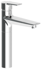 Alva Aura Spltischarmatur mit herausziehb. Auslauf, H”he 31,3cm, Chrom - AQARAUSPTA
