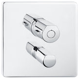 Alva Aura Wannenthermostat UP Sichtteil, Chrom - AQARAUTSTW