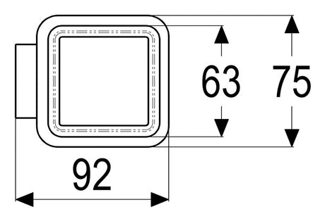 Alva Aura Glas- und Seifenhalter ohne Glas bzw. Schale, Red Line - AQASAUGHR