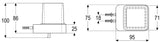 Alva Aura Seifenspender mit Hebel kompl., Kristallglasbeh. satiniert,Chrom - AQASAUSPH