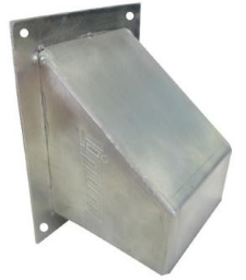 ALVA Aluminium Wanddurchführung 100x100mm ALU