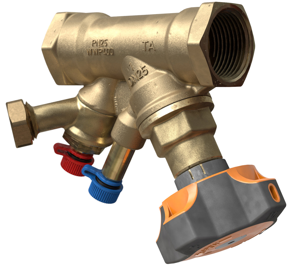 TA TA STAD Einregulierungsventil 6/4" mit Entleeradapter, 52851640   – 52 851-640