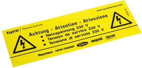 NVENT Raychem Kennzeichnungsaufkleber  – 148648-000