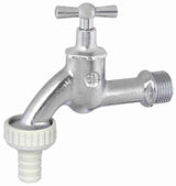 Alva Auslaufventil mit Schlauchverschraubung, mit Knebel-Oberteil, 1/2", matt chrom 0017301520001 - ACMSAV1/2
