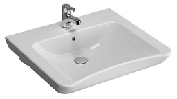 Alva Idea Waschtisch Keramik Barrieref., 60x54,5cm, m. šberlauf,Weiá - AQBFIDWTK60