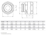 Alva Schwarzrohradapter m. 1/2 AG für Schwarzrohr 1/2", DVGW-Zulassung - ALF13078