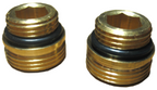 Alva Anschlussnippel 1/2x3/4" blank flachdichtend mit O-Ring, per Paar - ALANP3/4.1/2