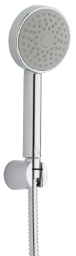 Alva Varia Wannenset, HB 1-fach Wandhalter, Brauseschl. 125 cm, Chrom - AQARVAWS1.2