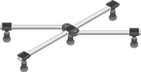 Alva Era Brausetassenfußgestell für BT 80x75 bis 100x100cm, VB: 9-12cm - AQBTERBTF1