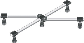 Alva Era Brausetassenfußgestell für BT 80x75 bis 100x100cm, VB: 9-12cm - AQBTERBTF1