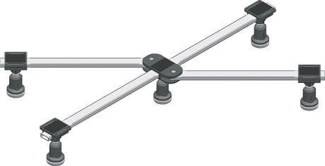 Alva Era Brausetassenfußgestell für BT 80x75 bis 100x100cm, VB: 9-12cm - AQBTERBTF1
