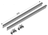 Alva Era Montagewinkel Set 2x Wann- enrandleiste L=65cm, 2x Klickanker - AQBWERMWS