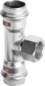 VIEGA Viega T-Stück mit SC Temponox 1717.2 in 15mmxRp1/2x15mm Stahl nichtrostend  – 810 863