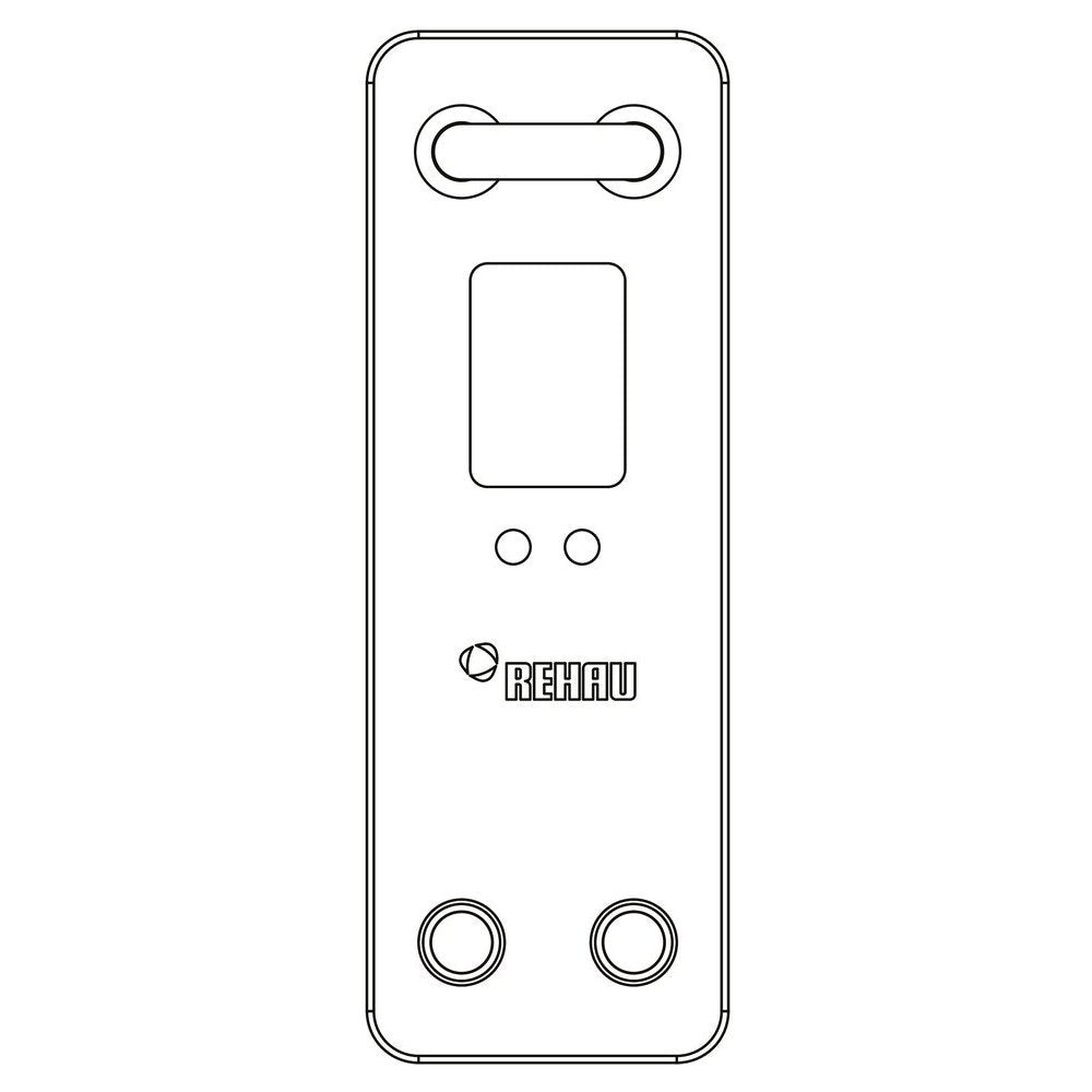 REHAU REHAU Montageblock für Ventilheizkörper mit RAUTITAN stabil 16,2 x 2,6  – 12348031900