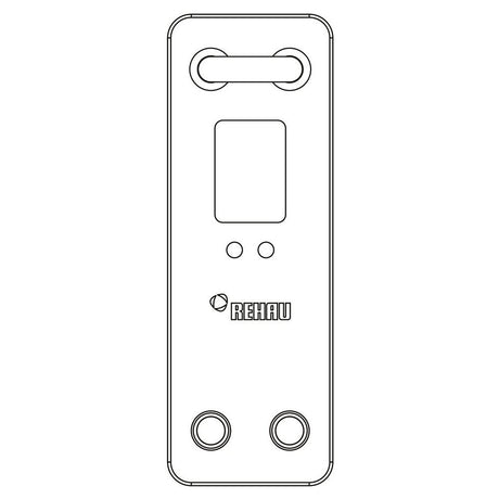 REHAU REHAU Montageblock für Ventilheizkörper mit RAUTITAN stabil 16,2 x 2,6  – 12348031900