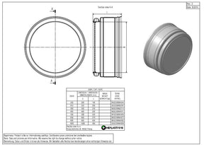 Alva G+Pipe Endkappe DN/ID 300 mit Muffe ohne Dichtung - GPEK300