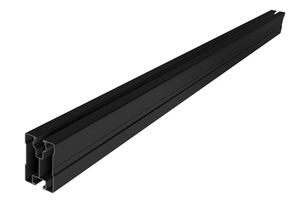 SL Rack Modultragprofil RAIL 60 - 4750 mm, schwarz eloxiert - 86160-4750