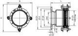HAWLE Synoflex Flansch PN16 DN100-80(d85-105) Nr.7994, reduziert   – 5005197