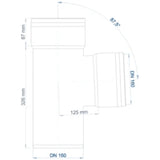 POLOPLAST PO Abzweig POLO-KAL XS DN 160/160/87Grad  – 102247