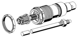 SCHELL SCHELL Oberteil mit Spindel zu aktueller Polararmatur  – 22 235 00 99