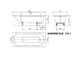 KALDEWEI Kaldewei Saniform Plus Wanne weiß 170x75  – 112600010001